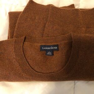 New Men’s Cashmere crew neck from Lands End